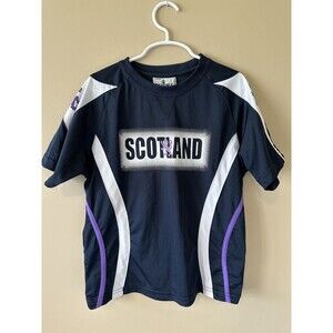 Scotland Rugby Nations Jersey Youth 5/6 Blue White Purple Short Sleeve